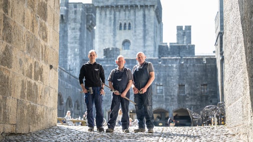 Quarrymen at Penrhyn Castle